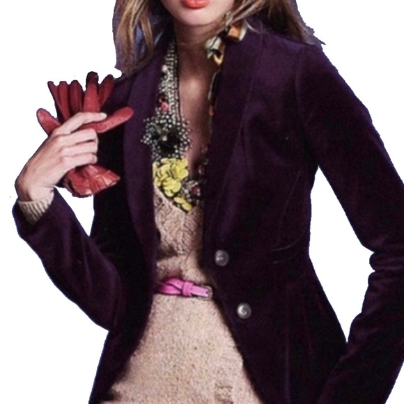 J. Crew Jackets & Blazers - ❤️SALE❤️NWOT J.Crew velvet blazer❤️